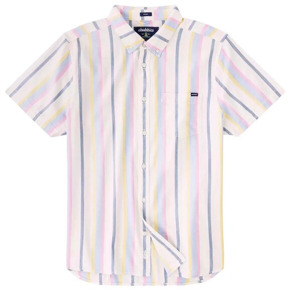 chubbies Other - Chubbies Soft Serve Friday Shirt Men's Striped Button Down Preppy Stretch Medium
